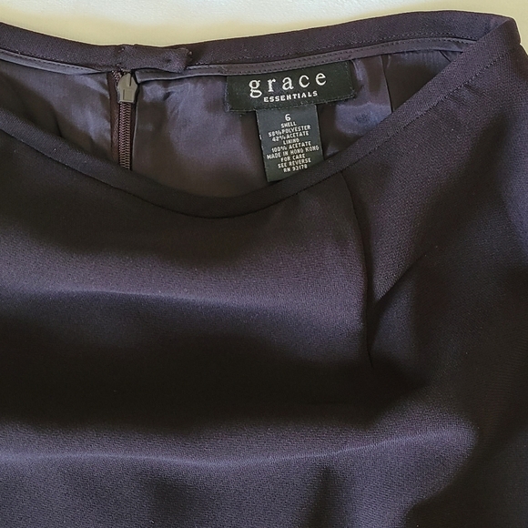 Grace 2-Piece Skirt Suit Set Blazer 8 / Skirt 6 Dark Chocolate Brown Career - Picture 8 of 11